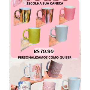 Caneca de porcelana personalizada