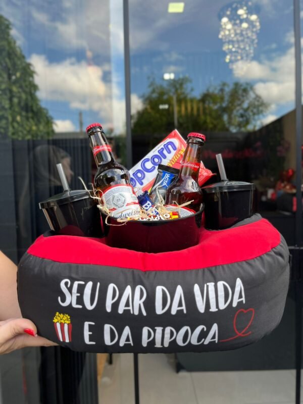 Almofada pipoca brinde a dois