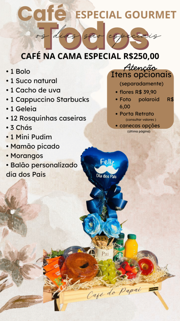 Café na cama do Papai